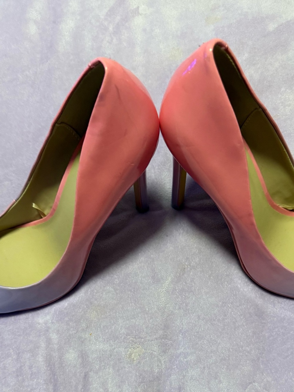 ALDO Women’s 7.5 Pink Ombré Genuine Leather Pointed Toe Stiletto Pumps - Picture 3 of 8